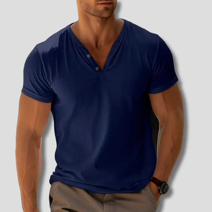 Classic V-Neck Men's Shirt – Timeless Elegance Meets Everyday Comfort
