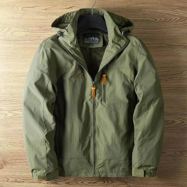 Men’s Water-resistant Breathable Outdoor Jacket with Hood