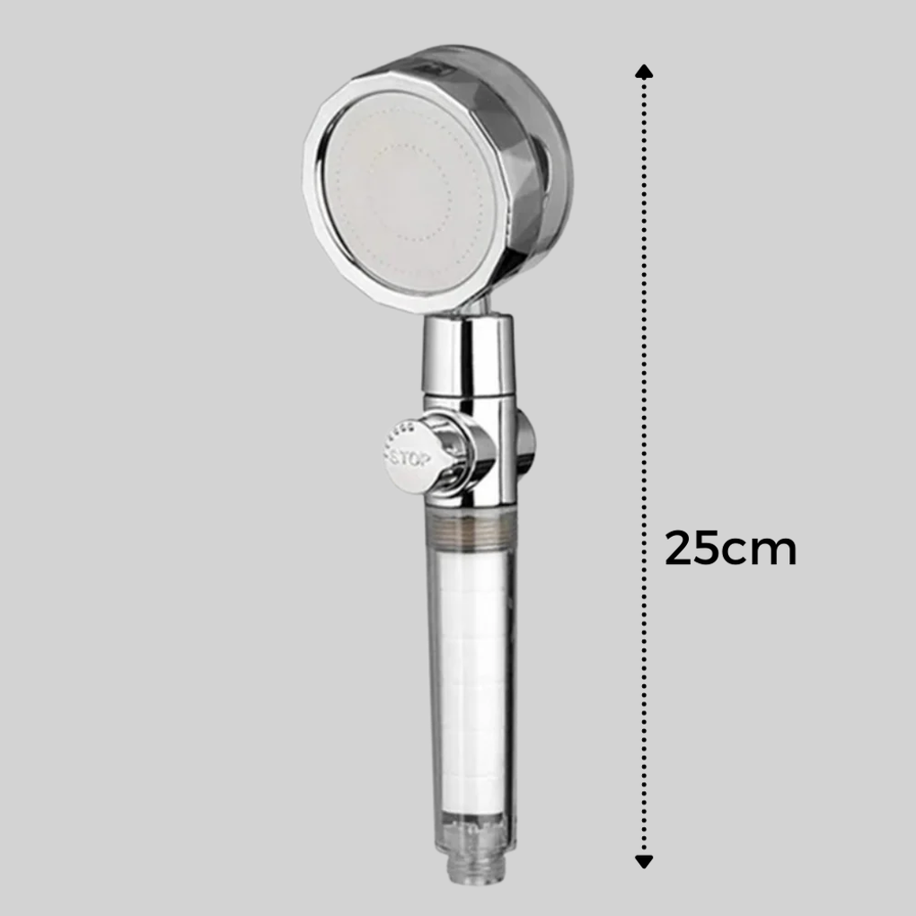 Shower Head with Rotating Propeller  High-Pressure Rain Effect
