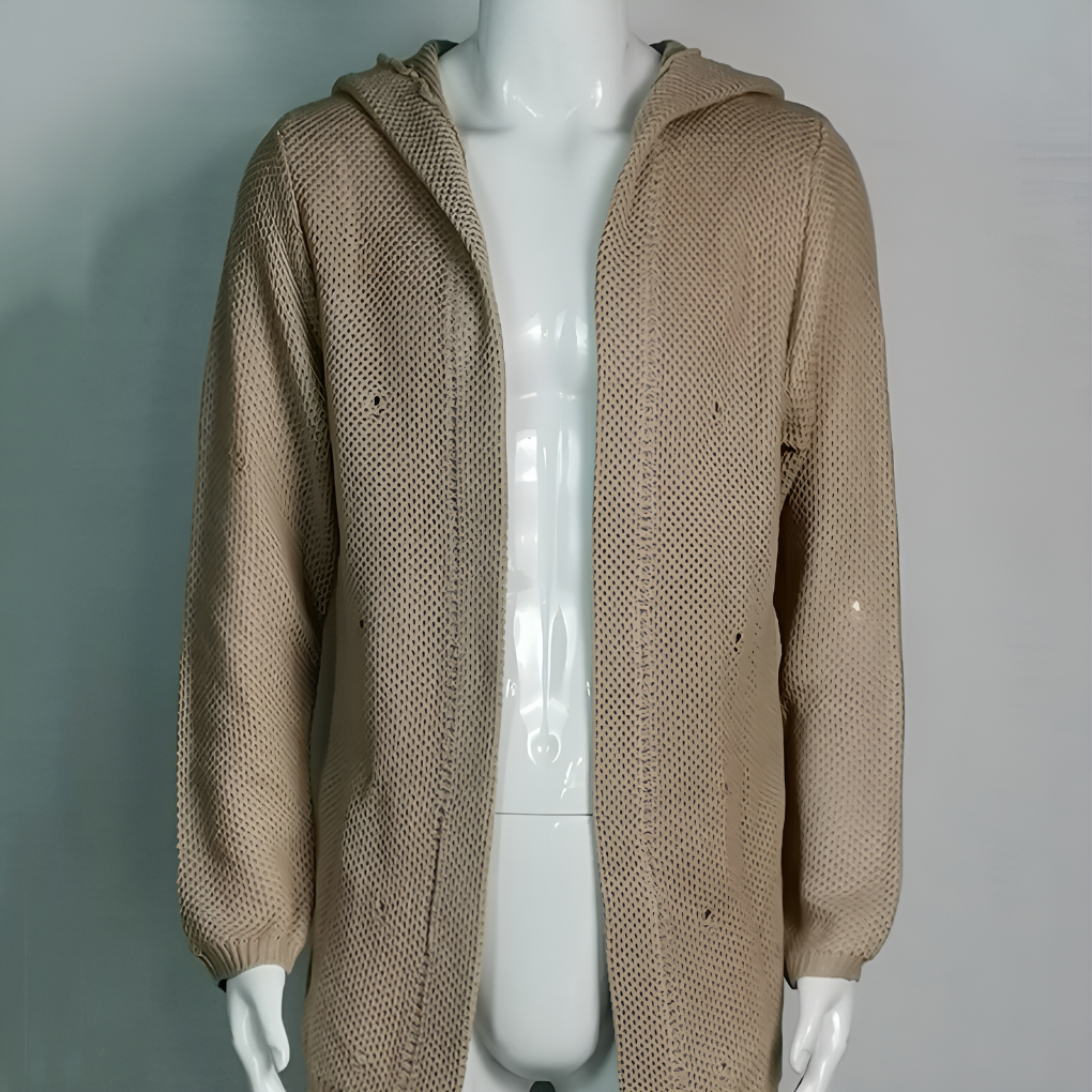 Long Hooded Cardigan for Men
