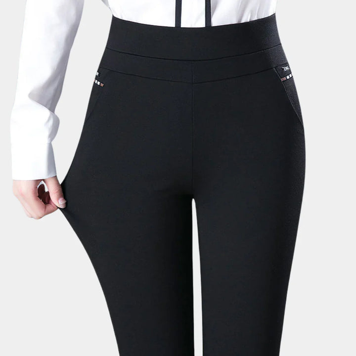 Comfortable High-Waisted Stretch Trousers