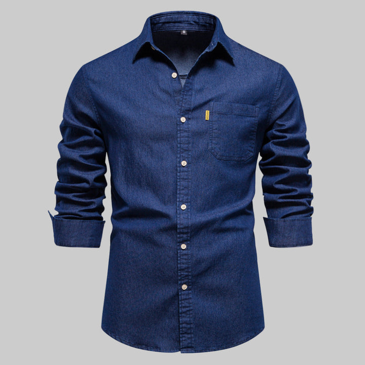 Men’s Long-Sleeve Denim Shirt