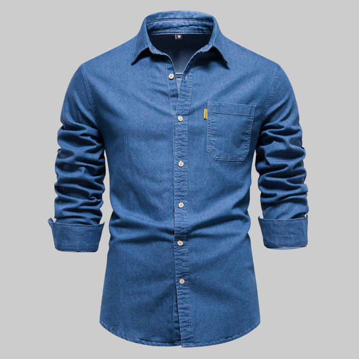Men’s Long-Sleeve Denim Shirt