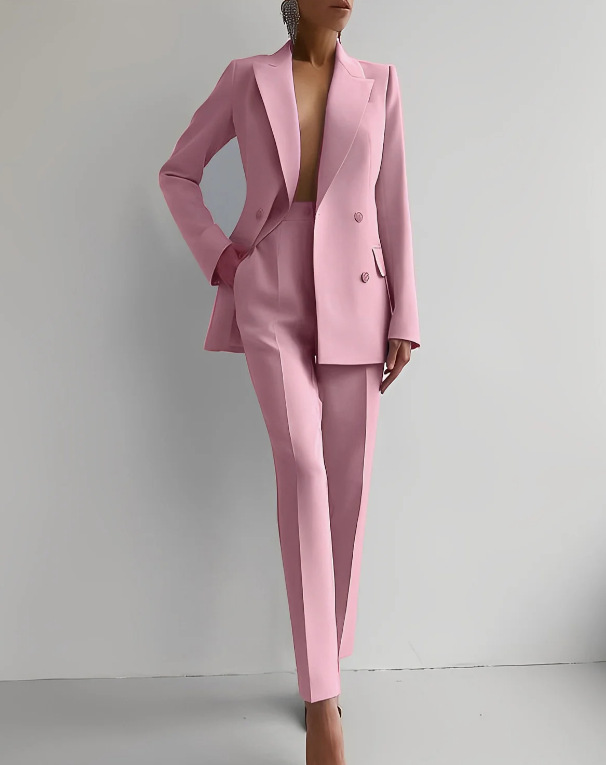 Elegant Two-Piece Blazer Set – Timeless Sophistication with a Modern Twist