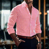 Men's Striped Button-Down Shirt