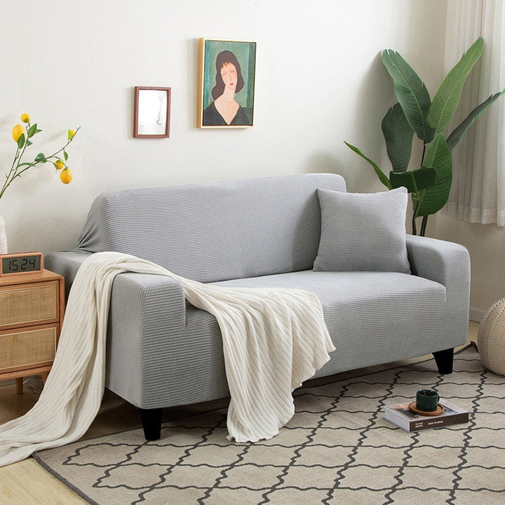 Textured Stretch Sofa Cover – Stylish Protection for Your Sofa