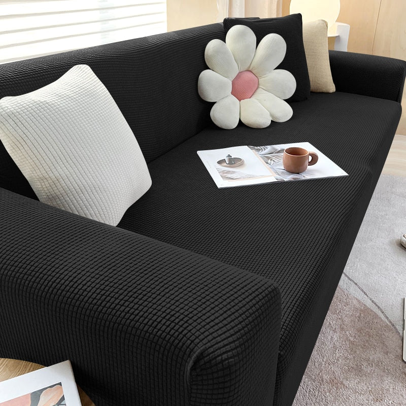 Textured Stretch Sofa Cover – Stylish Protection for Your Sofa