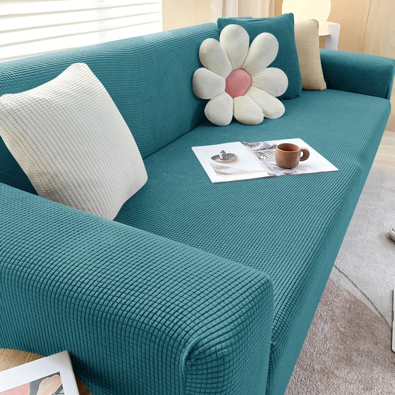 Textured Stretch Sofa Cover – Stylish Protection for Your Sofa