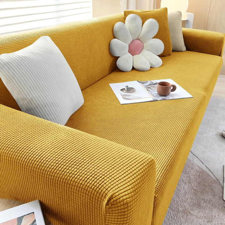 Textured Stretch Sofa Cover – Stylish Protection for Your Sofa