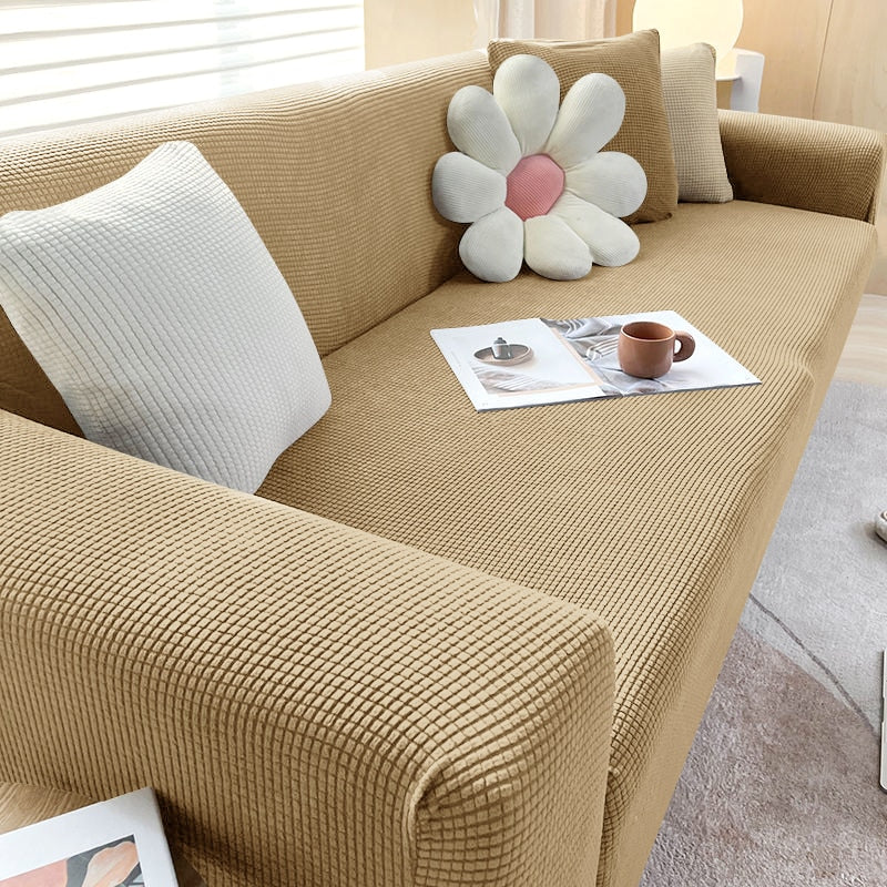 Textured Stretch Sofa Cover – Stylish Protection for Your Sofa