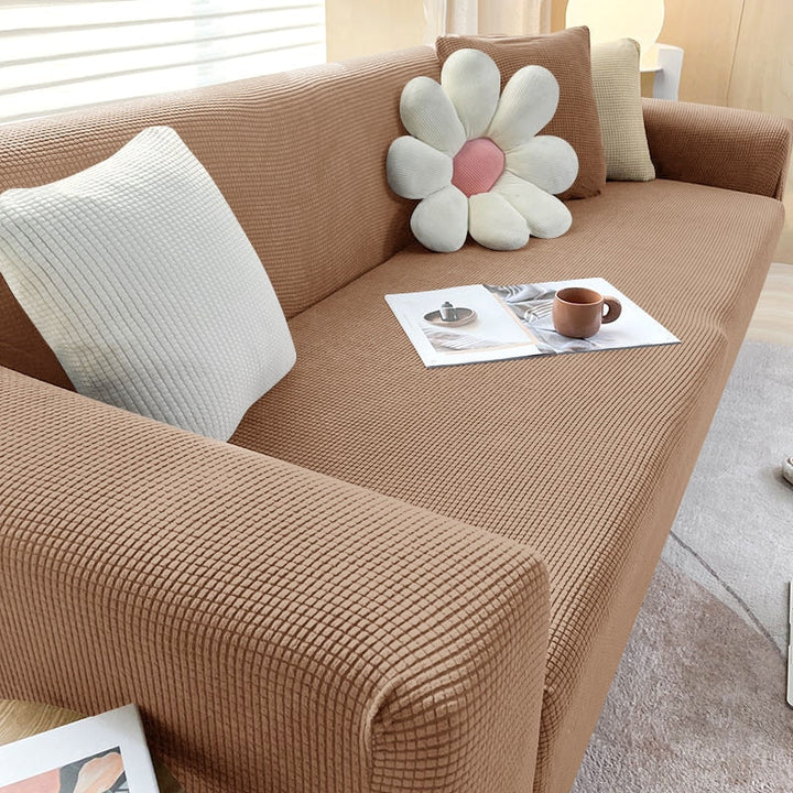 Textured Stretch Sofa Cover – Stylish Protection for Your Sofa