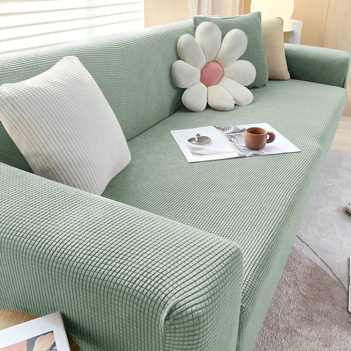 Textured Stretch Sofa Cover – Stylish Protection for Your Sofa