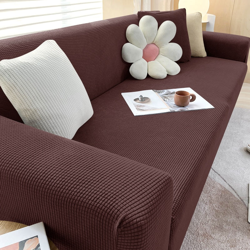 Textured Stretch Sofa Cover – Stylish Protection for Your Sofa
