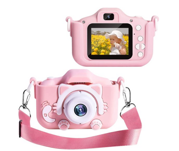 HD Mini Digital Camera with Protective Case for Kids