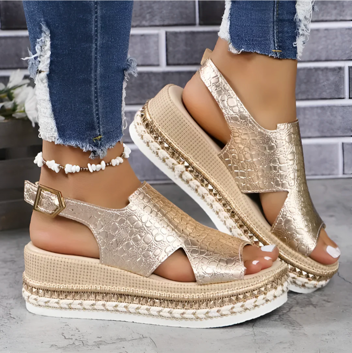 Women’s Sandals with Open Toe and Thick Sole
