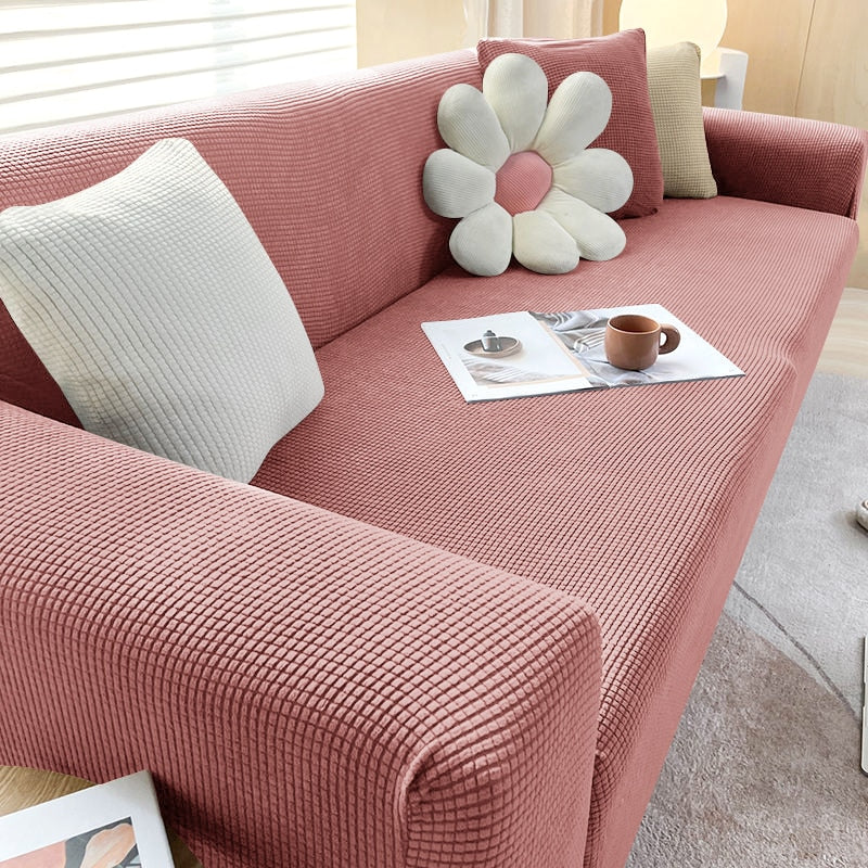Textured Stretch Sofa Cover – Stylish Protection for Your Sofa
