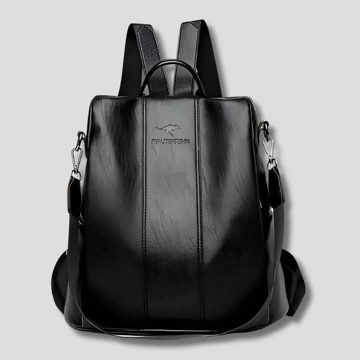Anti-theft Leather Backpack for Stylish Women