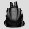 Anti-theft Leather Backpack for Stylish Women