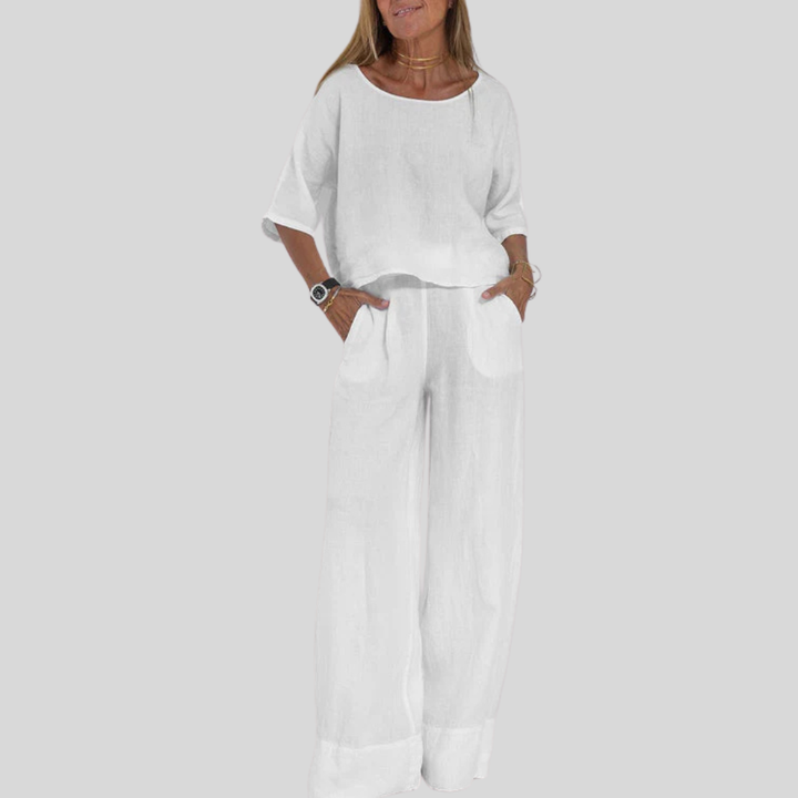 Two-Piece Cotton-Linen Set