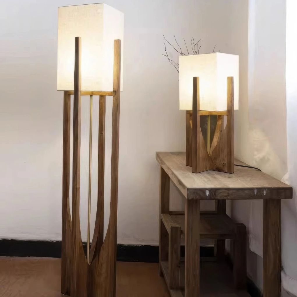 Walnut Floor Lamp