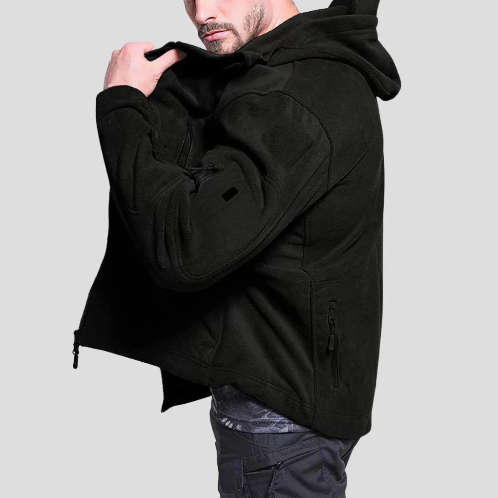 Men’s Wind-Resistant Outdoor Fleece Jacket – Rugged Everyday Layer