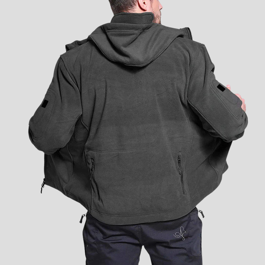 Men’s Wind-Resistant Outdoor Fleece Jacket – Rugged Everyday Layer
