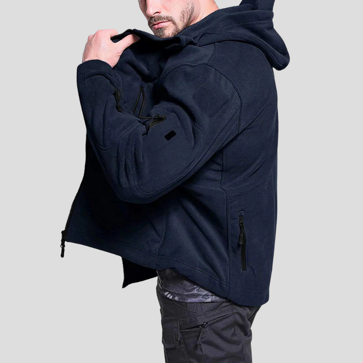 Men’s Wind-Resistant Outdoor Fleece Jacket – Rugged Everyday Layer