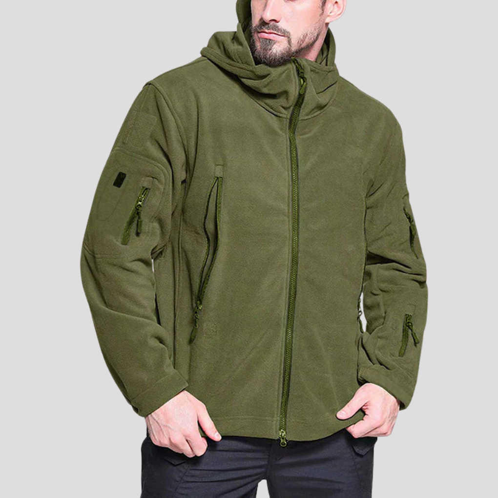 Men’s Wind-Resistant Outdoor Fleece Jacket – Rugged Everyday Layer