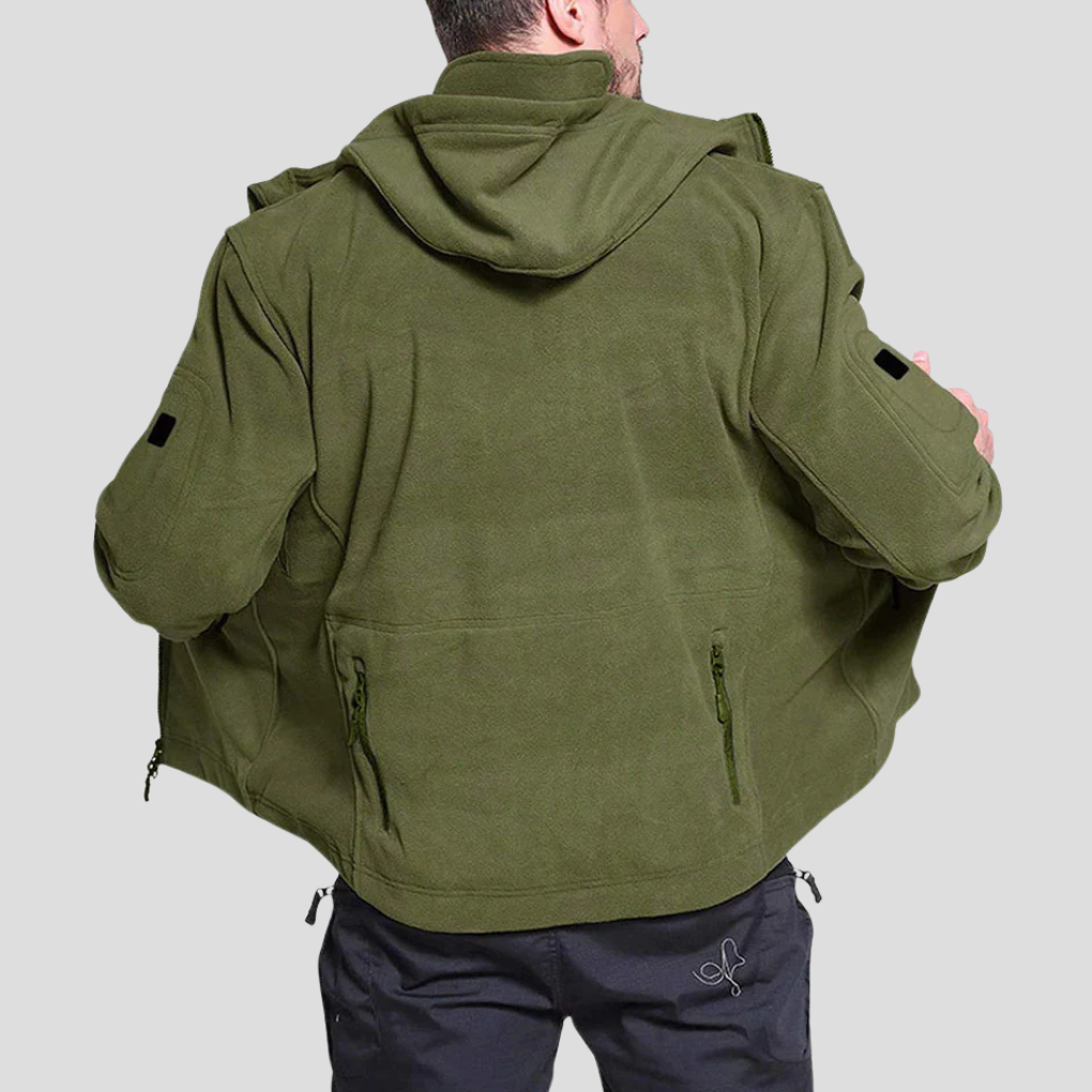Men’s Wind-Resistant Outdoor Fleece Jacket – Rugged Everyday Layer