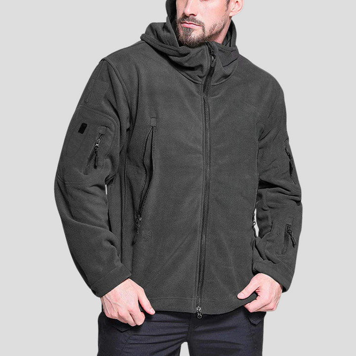 Men’s Wind-Resistant Outdoor Fleece Jacket – Rugged Everyday Layer