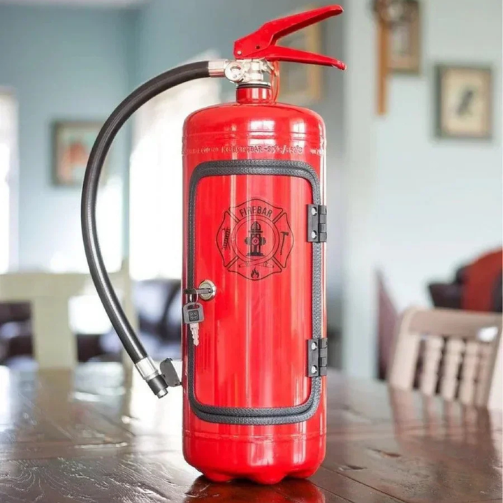 Hidden Fire Extinguisher Mini-Bar