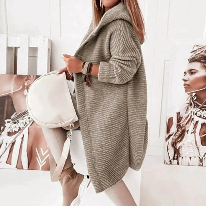 Cozy Knit Hooded Cardigan