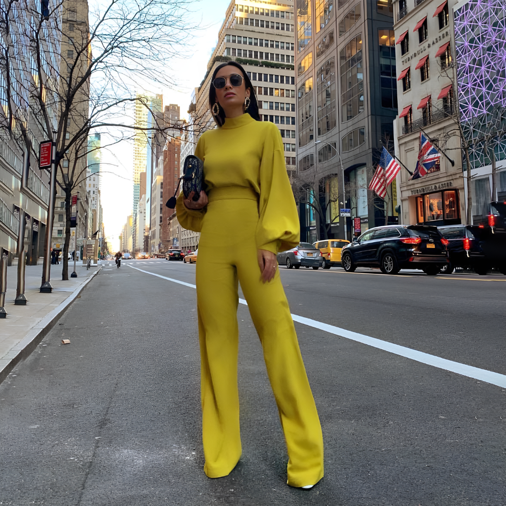 Jumpsuit with Turtleneck for Women