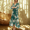 Women’s Floral Print Wrap Maxi Dress