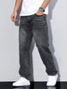 Plain Color Casual Men's Jeans
