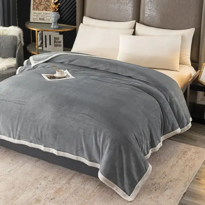 Thick Cashmere Plaid Throw