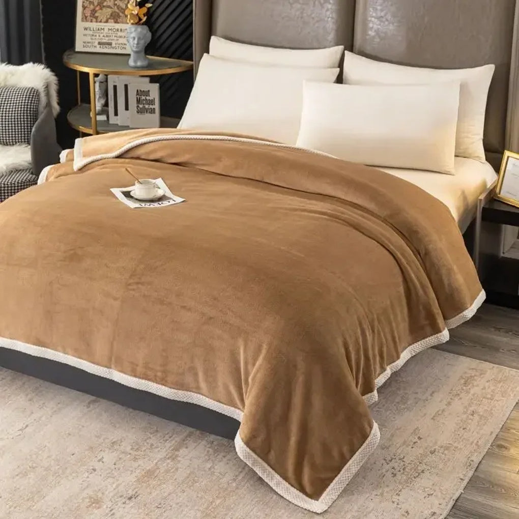 Thick Cashmere Plaid Throw