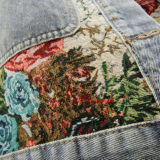 Women’s Floral Denim Jacket