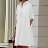 Classic Elegant Shirt Dress – Refined Comfort and Timeless Style