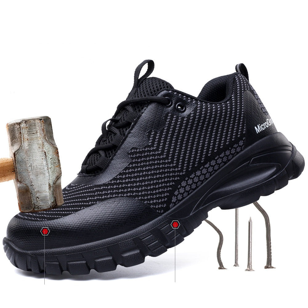 Lightweight Waterproof Black Safety Shoes – Comfort and Protection for Every Job
