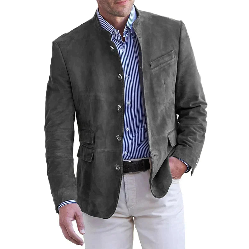 Jacket with Collar and Buttons for Men
