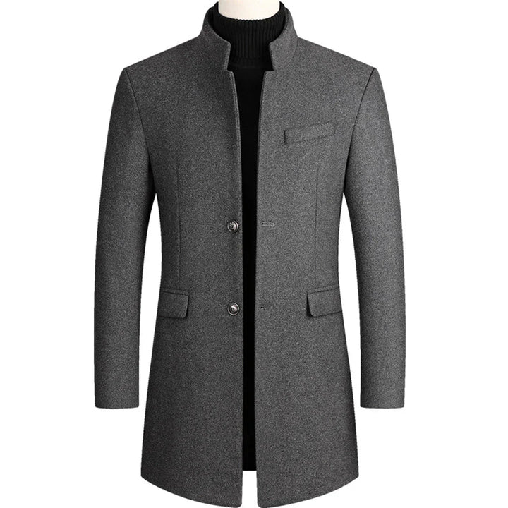 Alexander – Long Formal Men’s Coat with Timeless Elegance