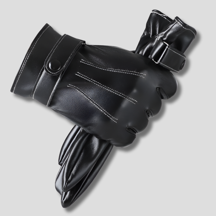 Stylish Leather Winter Gloves
