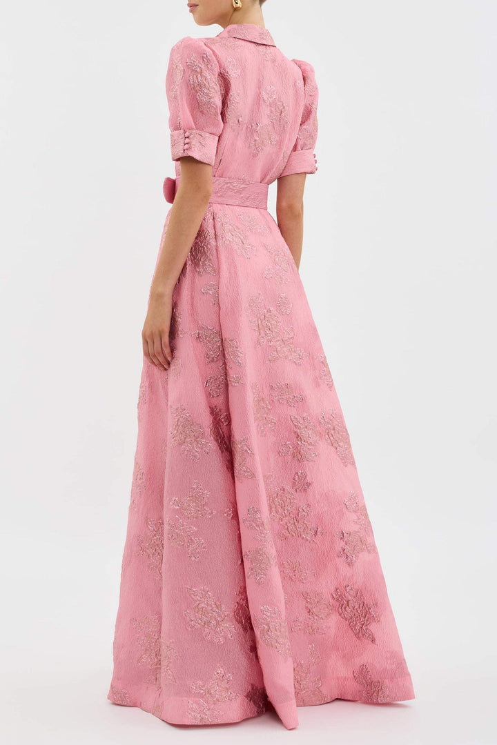Women’s Maxi Dress with Puff Sleeves