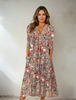Women’s Bohemian Floral Midi Dress