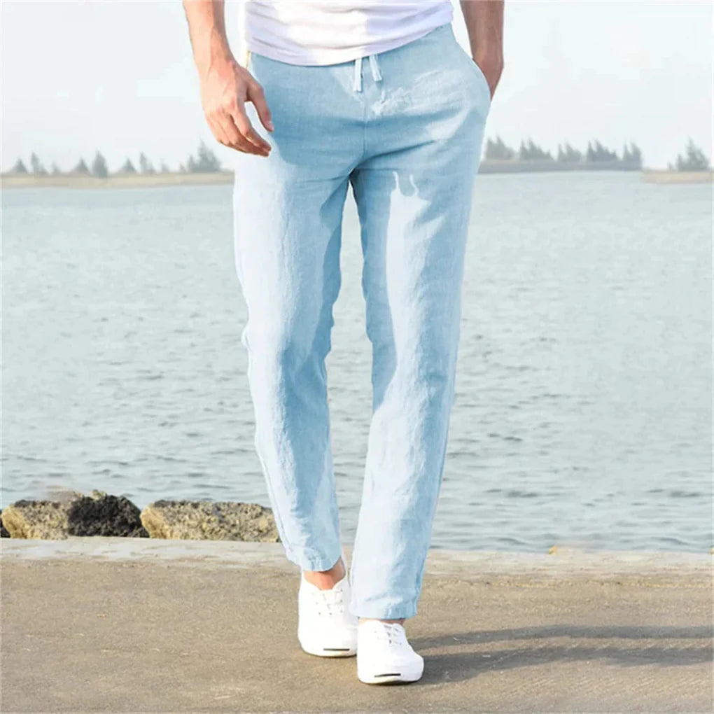 Men’s Linen Summer Trousers – Casual Style with Airy Design