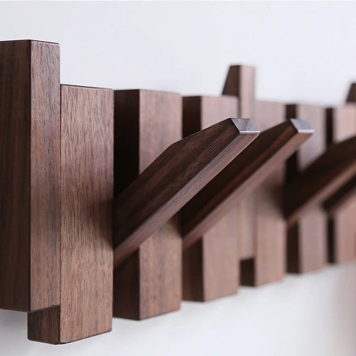 Piano-Inspired Wooden Coat Rack – A Touch of Musical Charm for Your Home