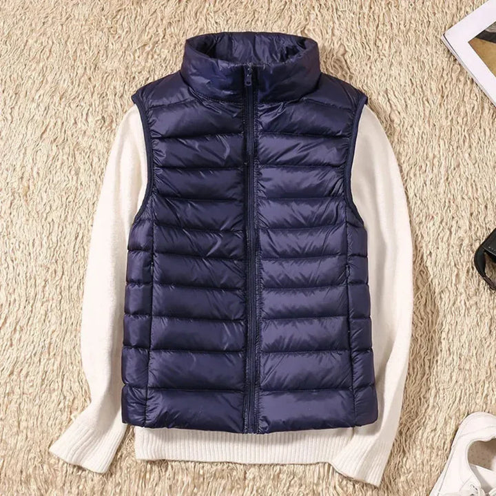 Wind-resistant Women's Bodywarmer with Zipper