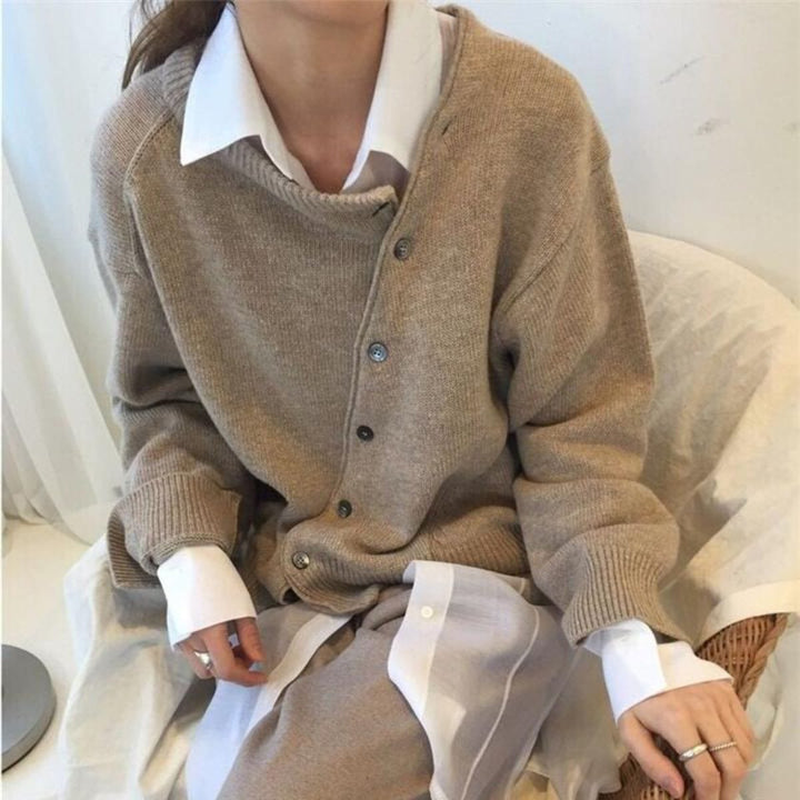 Soft fine wool Wrap Cardigan Effortless Elegance with elegant Warmth