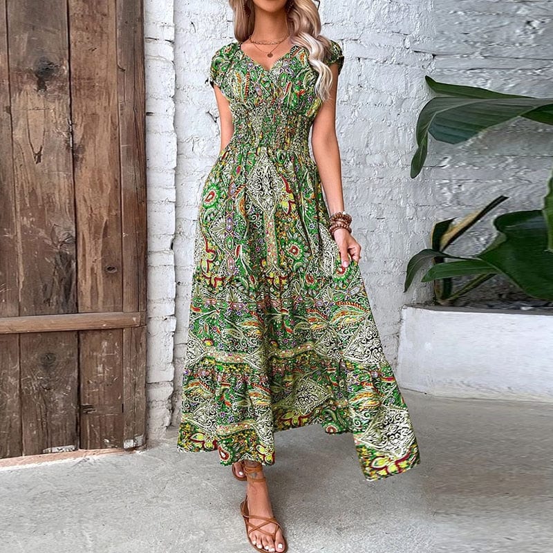 Women’s Bohemian Print Maxi Dress